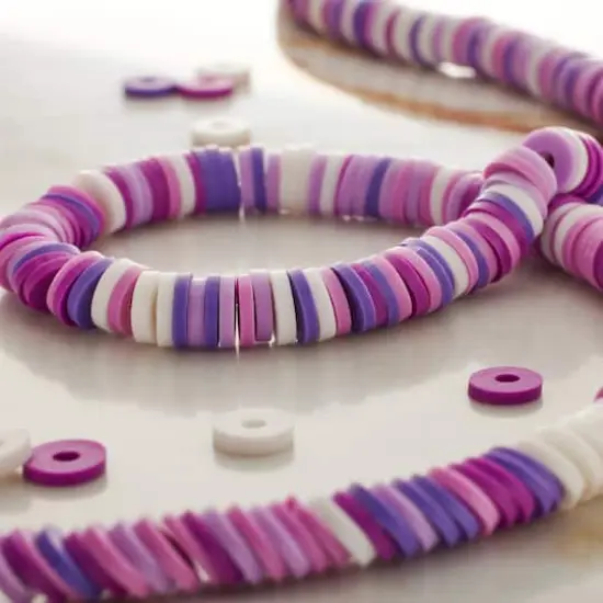 Clay Heishi Beads, 6mm by Bead Landing&trade; Purple {3}
