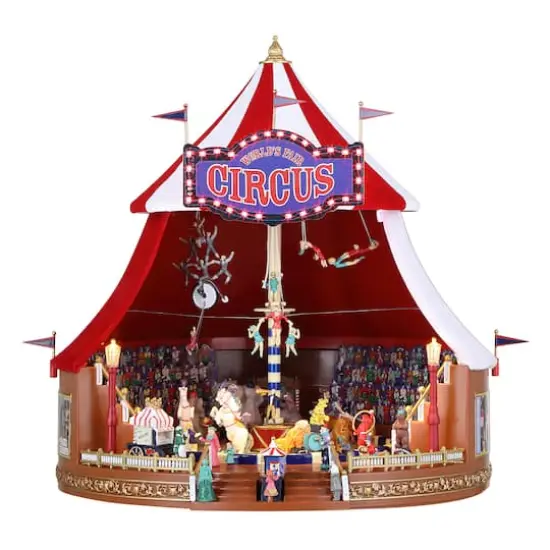 90th Anniversary Collection 12" Animated & Musical World's Fair Big Top Circus Accent {1}