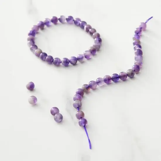 Purple Amethyst Round Beads, 6mm by Bead Landing&trade; {3}