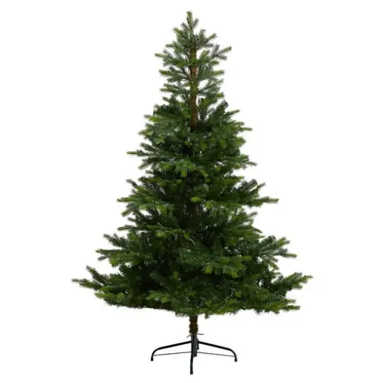 6ft. Pre-Lit North Carolina Spruce Artificial Christmas Tree, Clear LED Lights {4}