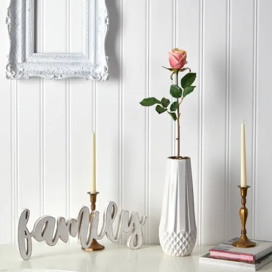 Pink & Cream Rose Bud Stem, 6ct. {4}