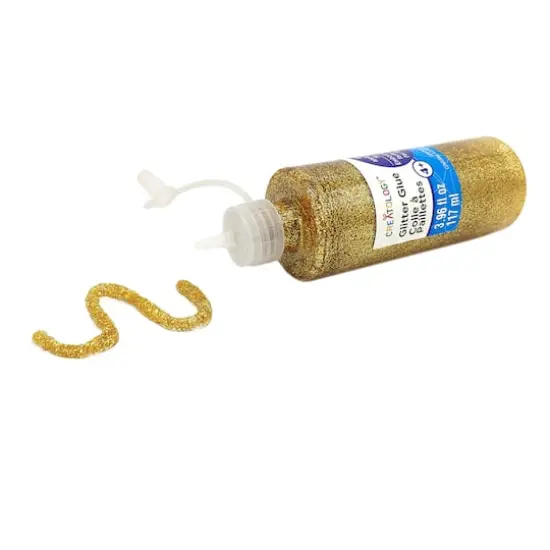 3.96oz. Glitter Glue by Creatology&trade; Gold {3}