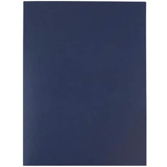 JAM Paper Navy Blue Linen 2-Pocket Folders, 25ct. {6}