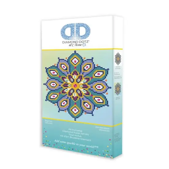 Diamond Dotz&reg; at Home Beginner Mandala Blush Diamond Painting Kit {3}