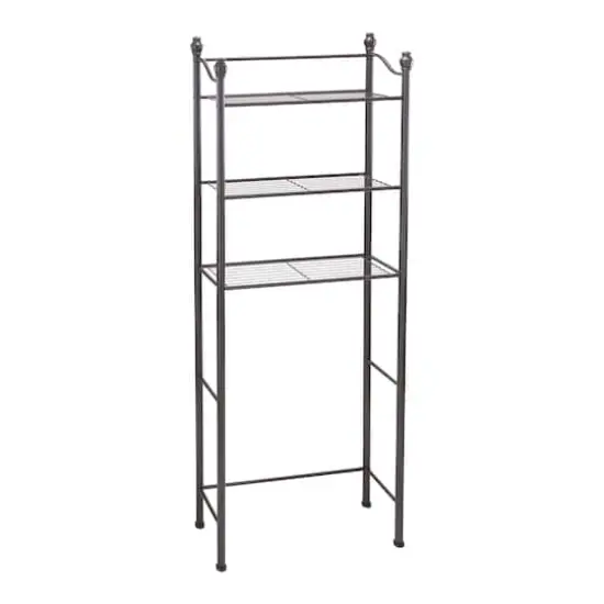 Organize It All Belgium Bronze 3-Tier Over the Toilet Space Saver {1}