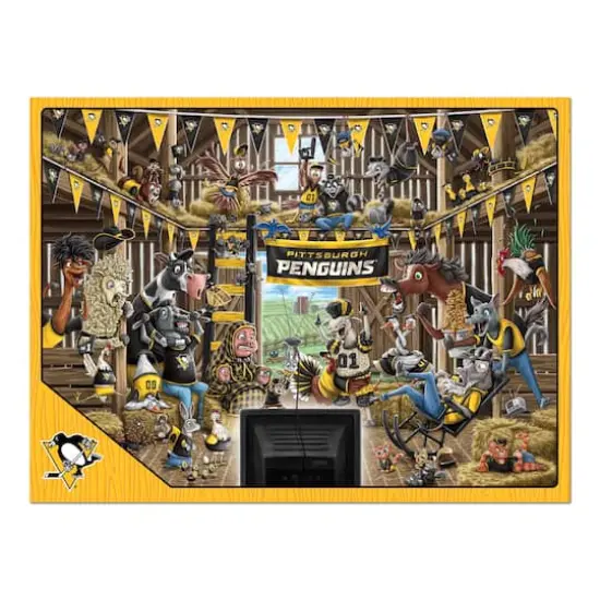 NHL Barnyard Fans 500 Piece Puzzle Pittsburgh Penguins {5}