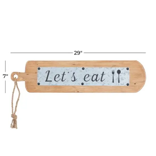 Brown Fir Modern Farmhouse Wall Decor, 7" x 29" x 2" {8}