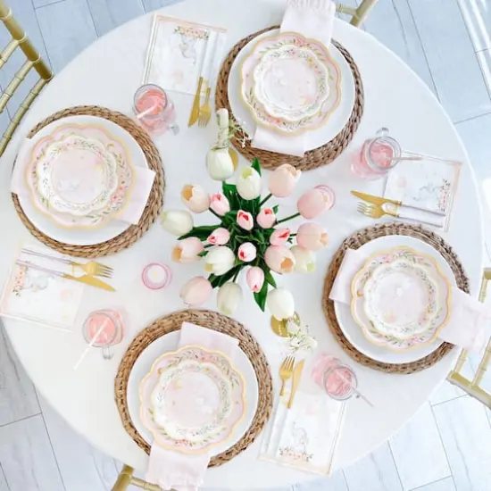 Kate Aspen&reg; 7" Pink Elephant Baby Shower Premium Paper Plates, 16ct. {3}