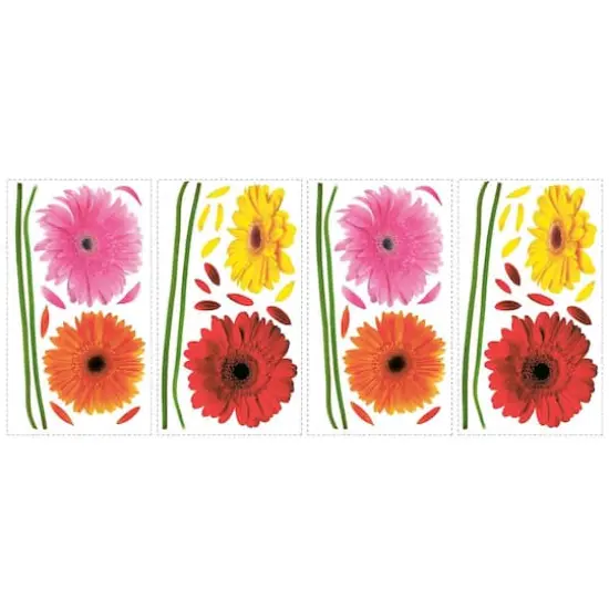 RoomMates Small Gerber Daisies Peel & Stick Wall Decals {1}