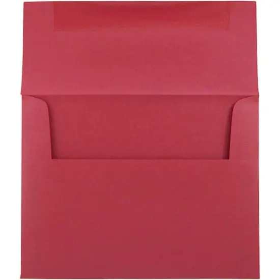 JAM Paper 4.375" x 5.75" Metallic Invitation Envelopes, 25ct. Jupiter Red Stardream {4}