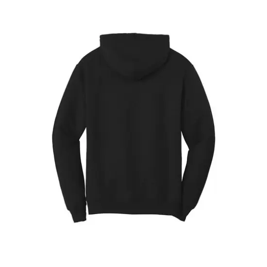 Port & Company&reg; Tall Core Fleece Pullover Hooded Sweatshirt Jet Black {4}