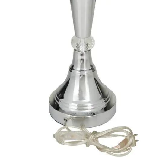 Silver Metal Table Lamp 16" x 16" x 31" {6}
