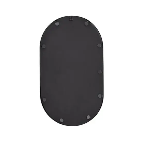 Habitat Pluto 28" Black Oval Wall Mirror {7}