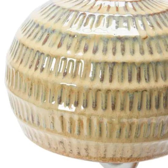 Hello Honey&reg; 8" Stoneware Bell with Reactive Glaze {4}