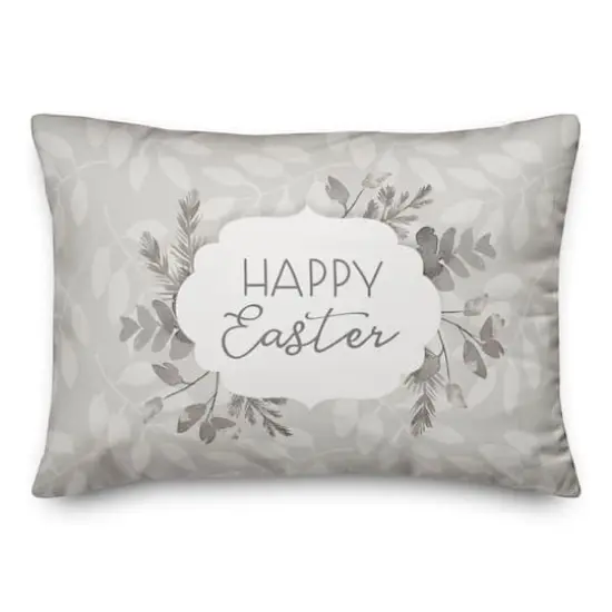 Happy Easter Pillow 14" x 20" Throw Pillow {3}