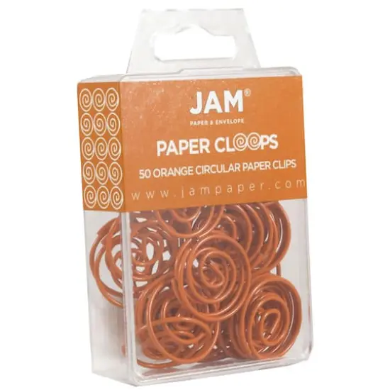 JAM Paper Circular Paper Cloops Orange {5}
