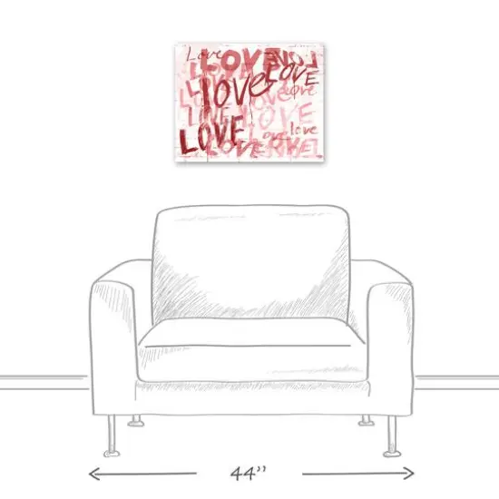 Love Graffiti Canvas Wall Art {6}