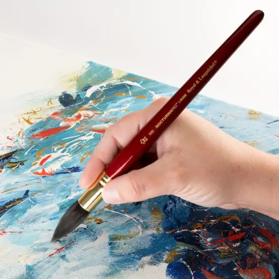 Royal & Langnickel&reg; Nocturna Pro&trade; Round Wash Brush, Medium {3}