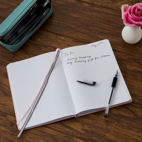 6" x 8" Hardcover Dot Journal by Artist's Loft&trade; Light Pink {3}