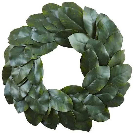 24&rdquo; Magnolia Leaf Wreath {1}