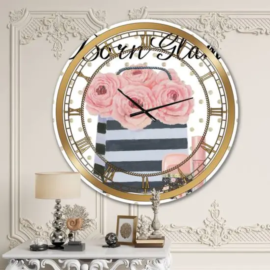 Designart 'Simply Splendid Ii Glam Wall Clock {3}