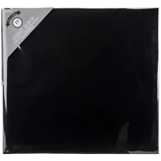 Colorbok&reg; Post Bound Fabric Scrapbook Album, 12" x 12" Black {1}