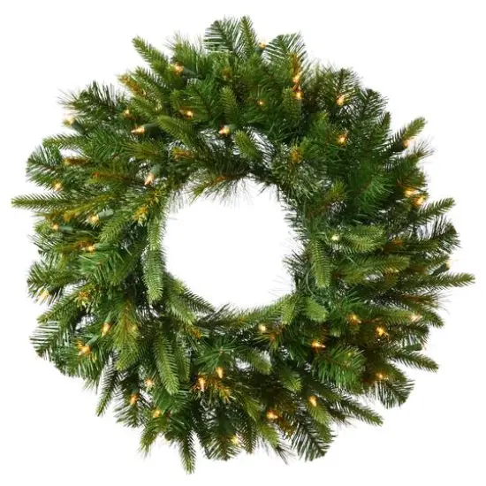 42" Pre-Lit Cashmere Wreath, Warm White Dura-Lit&reg; LED Lights {1}