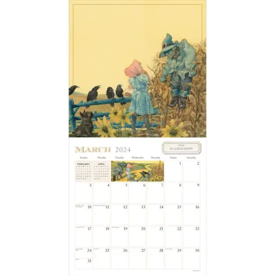 TF Publishing 2024 Wizard of Oz Wall Calendar {4}