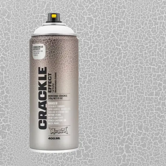 Montana&trade; Cans Crackle Effect Spray Paint, 400mL Pure White {4}