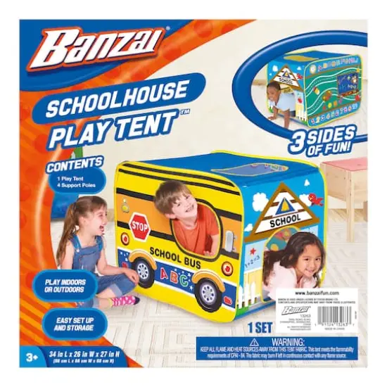 Banzai My Little School House Play Tent {10}