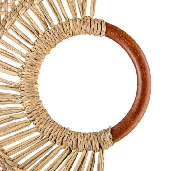 Hello Honey&reg; 18.25" Natural Breezy Seagrass Fan Wall Art {6}