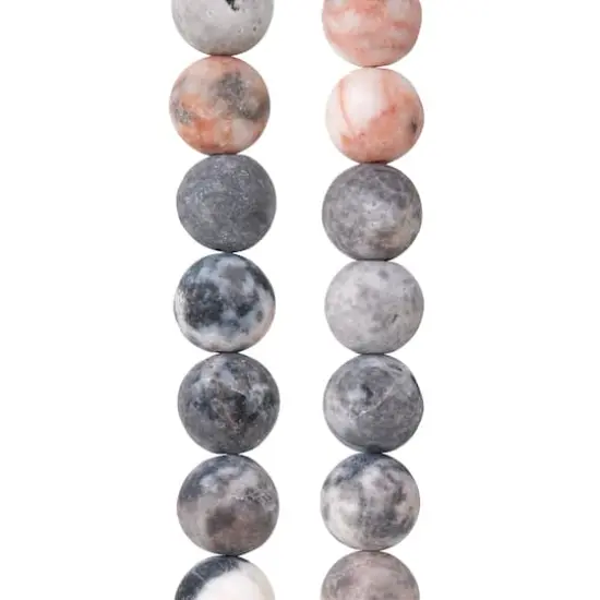Pink & Purple Zebra Agate Round Beads, 10mm by Bead Landing&trade; {1}
