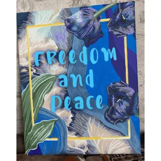 Crafting Spark Freedom & Peace Painting by Numbers Kit {3}
