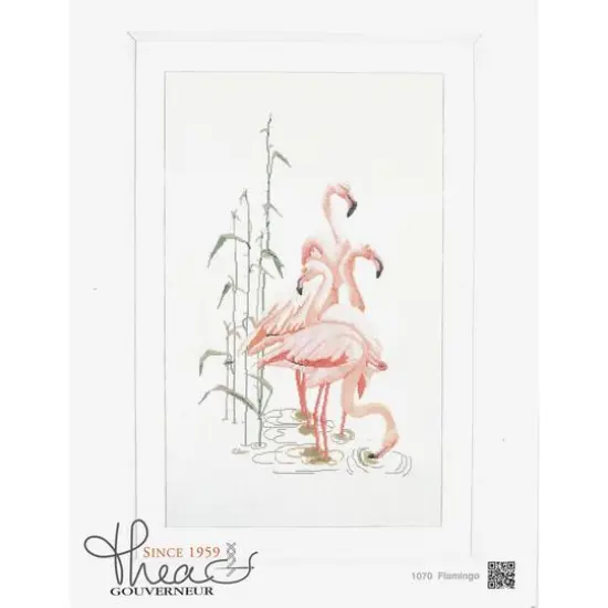 Thea Gouverneur Flamingo Cross Stitch Kit {5}