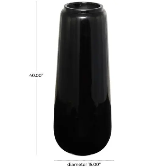 40" Black Modern Vase {6}