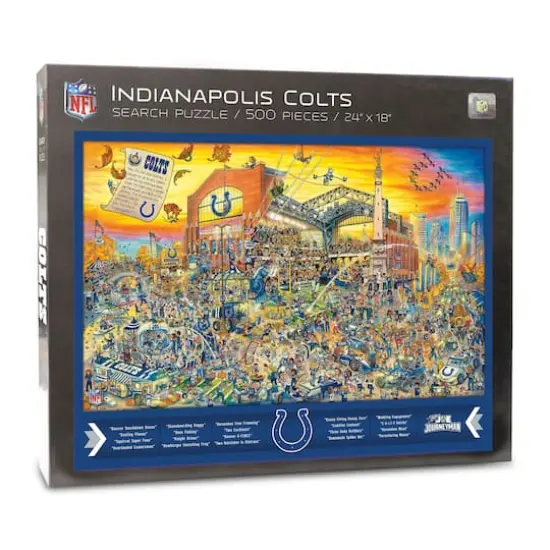 Joe Journeyman NFL 500 Piece Jigsaw Puzzle Indianapolis Colts {1}