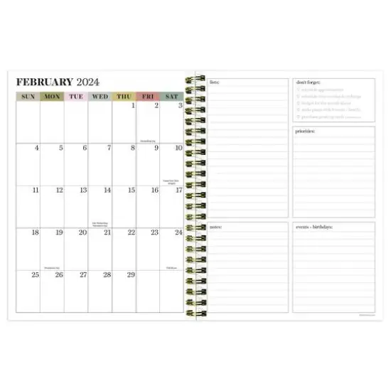 TF Publishing 2024 Printed Garden Medium Weekly Monthly Planner {3}