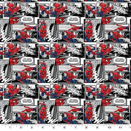 Marvel Spider-Man Comic Cotton Fabric {1}
