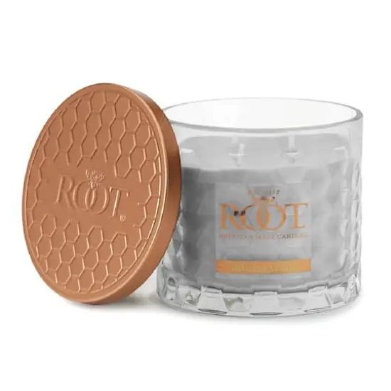 Root Candles Signature 3-Wick Honeycomb Beeswax Blend Jar Candle Tobacco Vanilla {1}