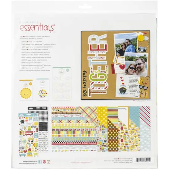 Doodlebug Essentials Page I Heart Travel Kit 12" x 12" {3}