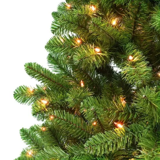 7.5ft. Pre-Lit Virginia Pine Artificial Christmas Tree, Clear Lights {3}