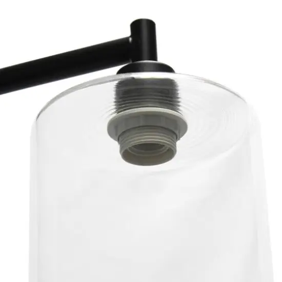 Simple Designs 63" Antique-Style Iron Lantern Floor Lamp Black {7}