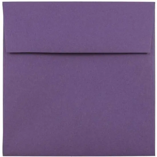 JAM Paper 5.5" x 5.5" Square Premium Invitation Envelopes, 25ct. Dark Purple {1}