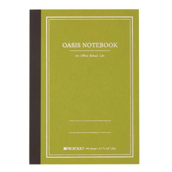 Itoya&reg; ProFolio&reg; Avocado Oasis Notebook, A6 {1}