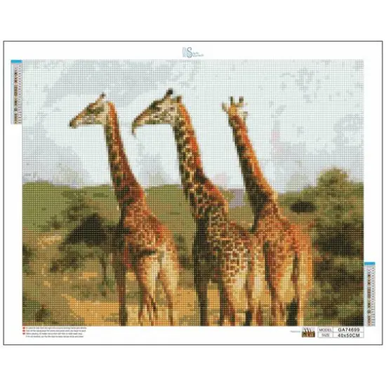 Sparkly Selections Giraffes on the Safari Diamond Painting Kit, Round Diamonds {3}