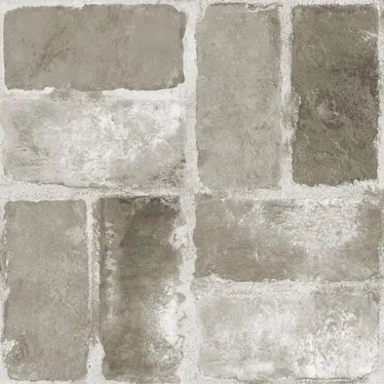 FloorPops Harvard Brick Gray Peel & Stick Floor Tiles {1}