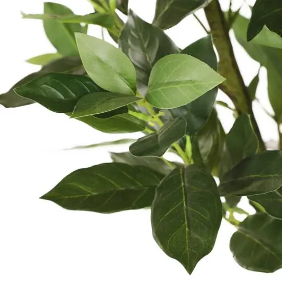 6ft. Artificial Lemon Tree in White Decorative Pot {7}