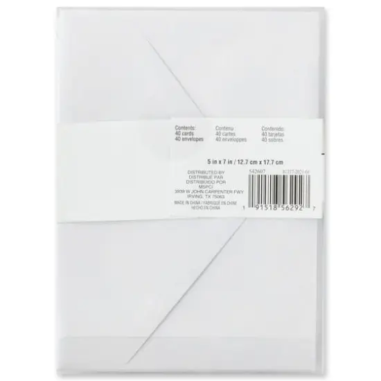 Floral Flat Cards & Envelopes by Recollections&trade;, 5" x 7" {7}