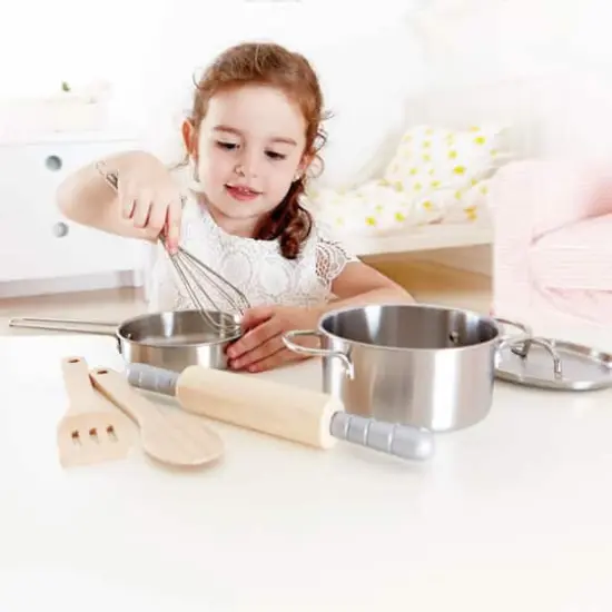 Hape Kitchen Playset Chef's Choice Cooking Kit {6}