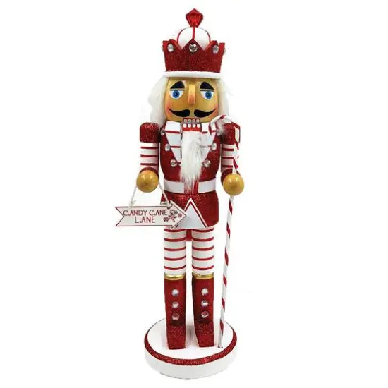 14" Candy Cane King Nutcracker {1}